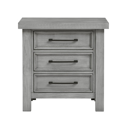 Logandale Antique Gray Sleigh Storage Platform Bedroom Set from Homelegance - Luna Furniture