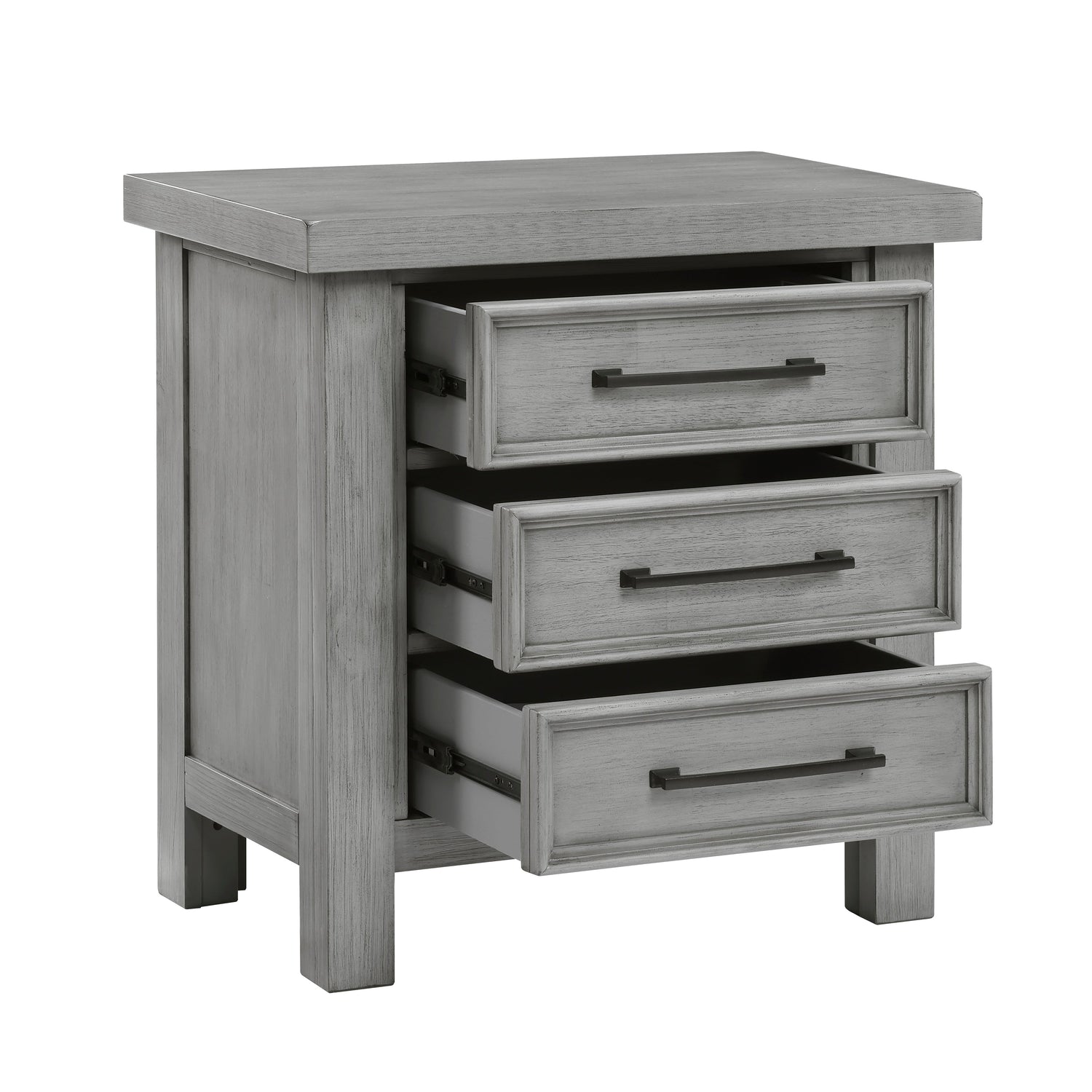 Logandale Antique Gray Sleigh Storage Platform Bedroom Set from Homelegance - Luna Furniture