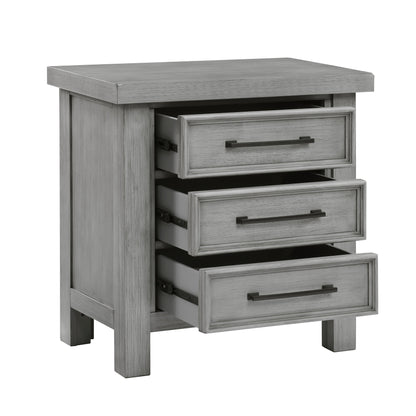 Logandale Antique Gray Sleigh Storage Platform Bedroom Set from Homelegance - Luna Furniture