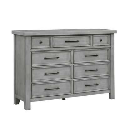 Logandale Antique Gray Sleigh Storage Platform Bedroom Set from Homelegance - Luna Furniture