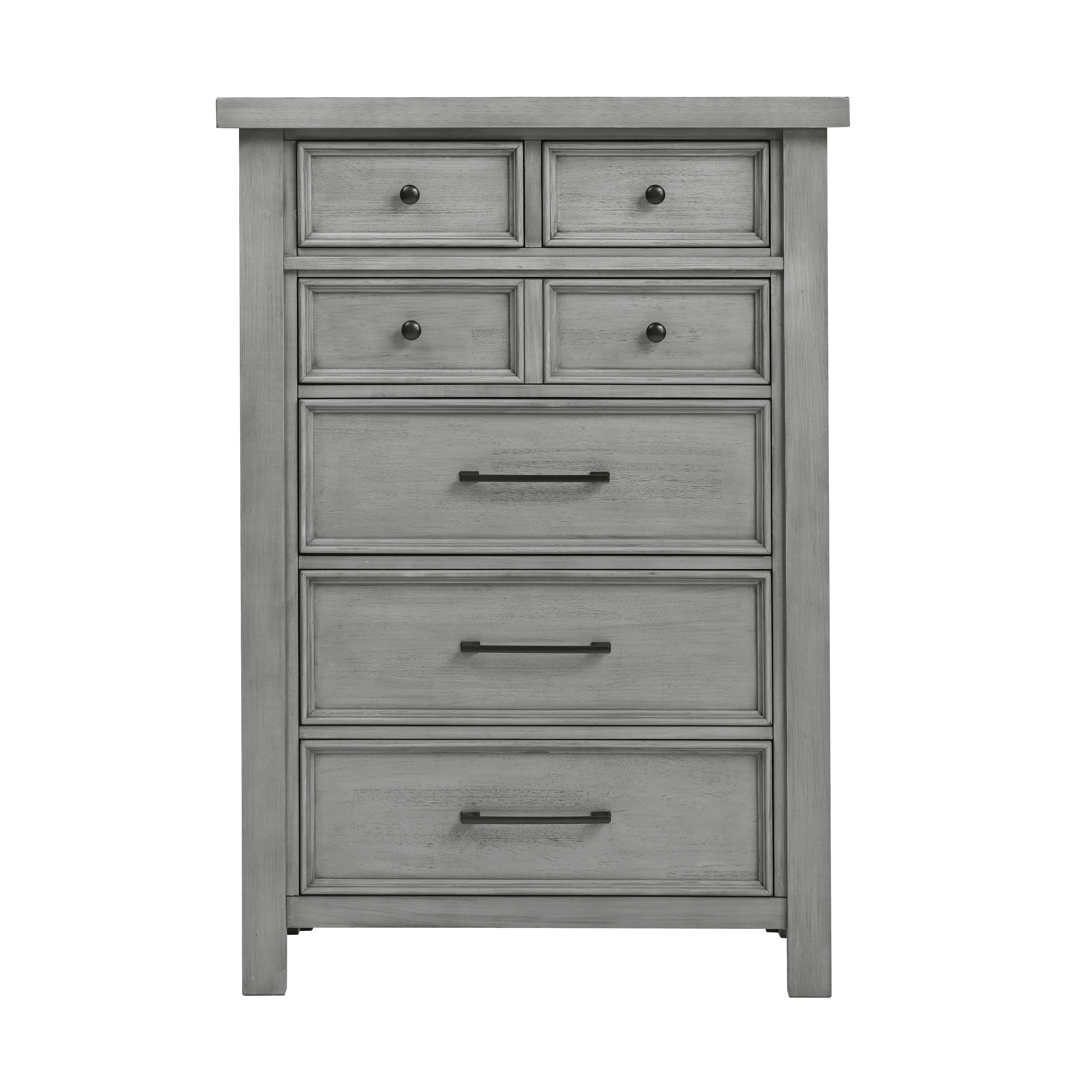 Logandale Antique Gray Sleigh Storage Platform Bedroom Set from Homelegance - Luna Furniture