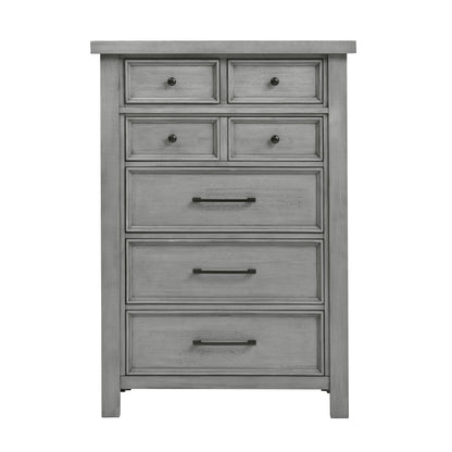 Logandale Antique Gray Sleigh Storage Platform Bedroom Set from Homelegance - Luna Furniture