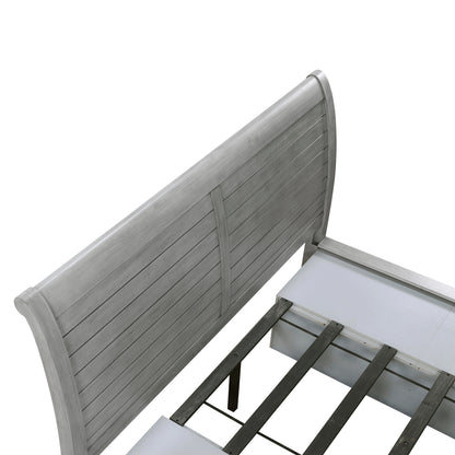 1559DGK-1EK* (4) Eastern King Platform Bed with Footboard Storage - 1559DGK-1EK*