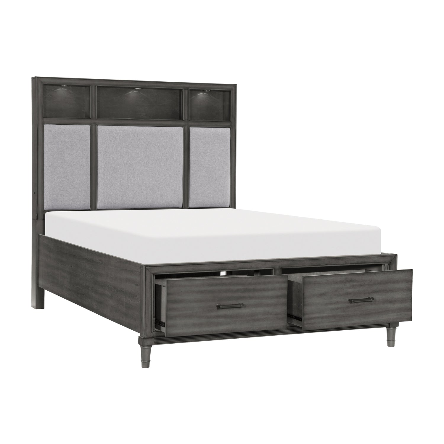 Wittenberry Gray Storage Platform Bedroom Set from Homelegance - Luna Furniture