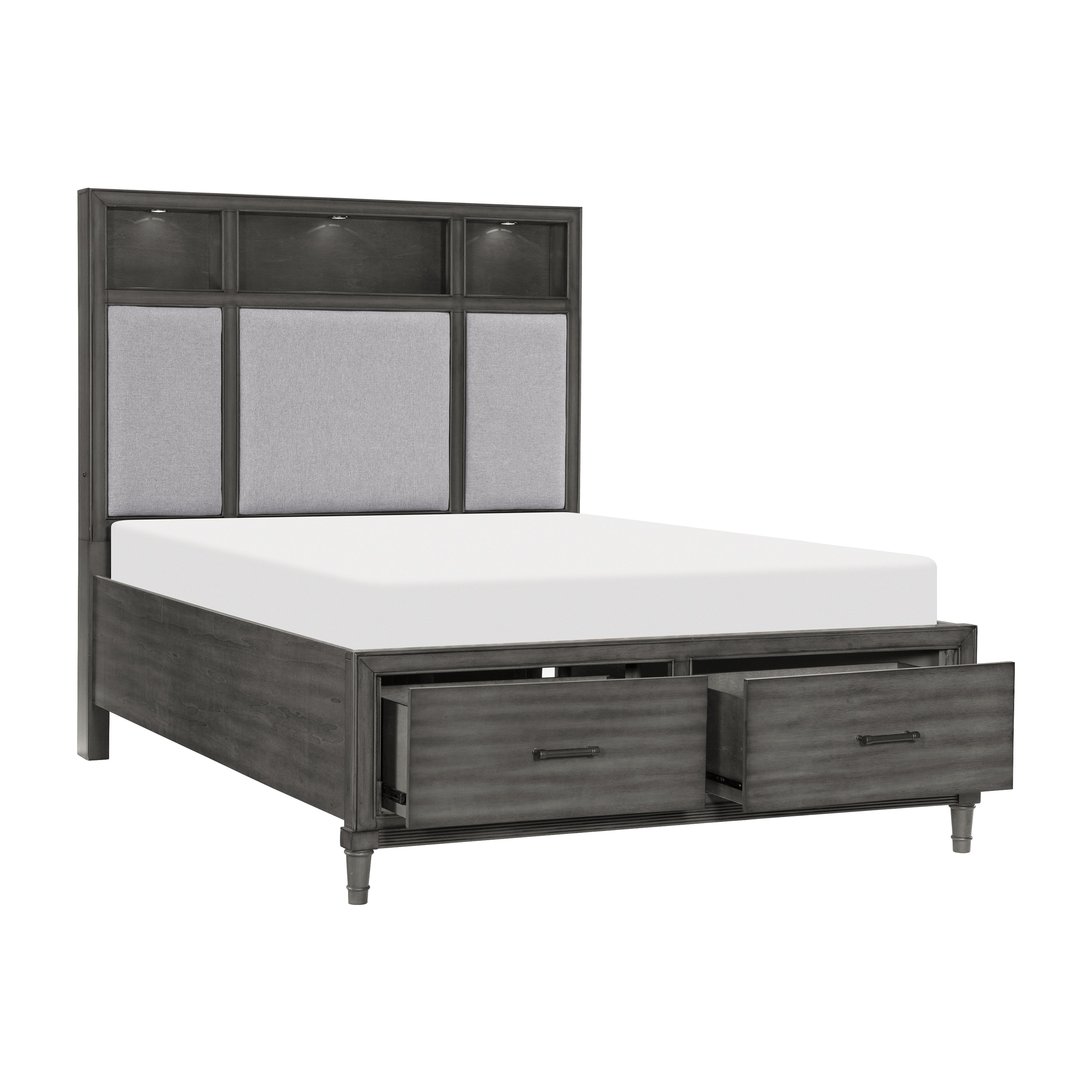 Wittenberry Gray Storage Platform Bedroom Set from Homelegance - Luna Furniture
