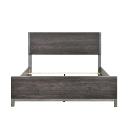 Zephyr Brownish Gray Queen Panel Bed from Homelegance - Luna Furniture