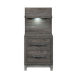 1577DG-4P* (2) Night Stand with Wall Panel - 1577DG-4P*