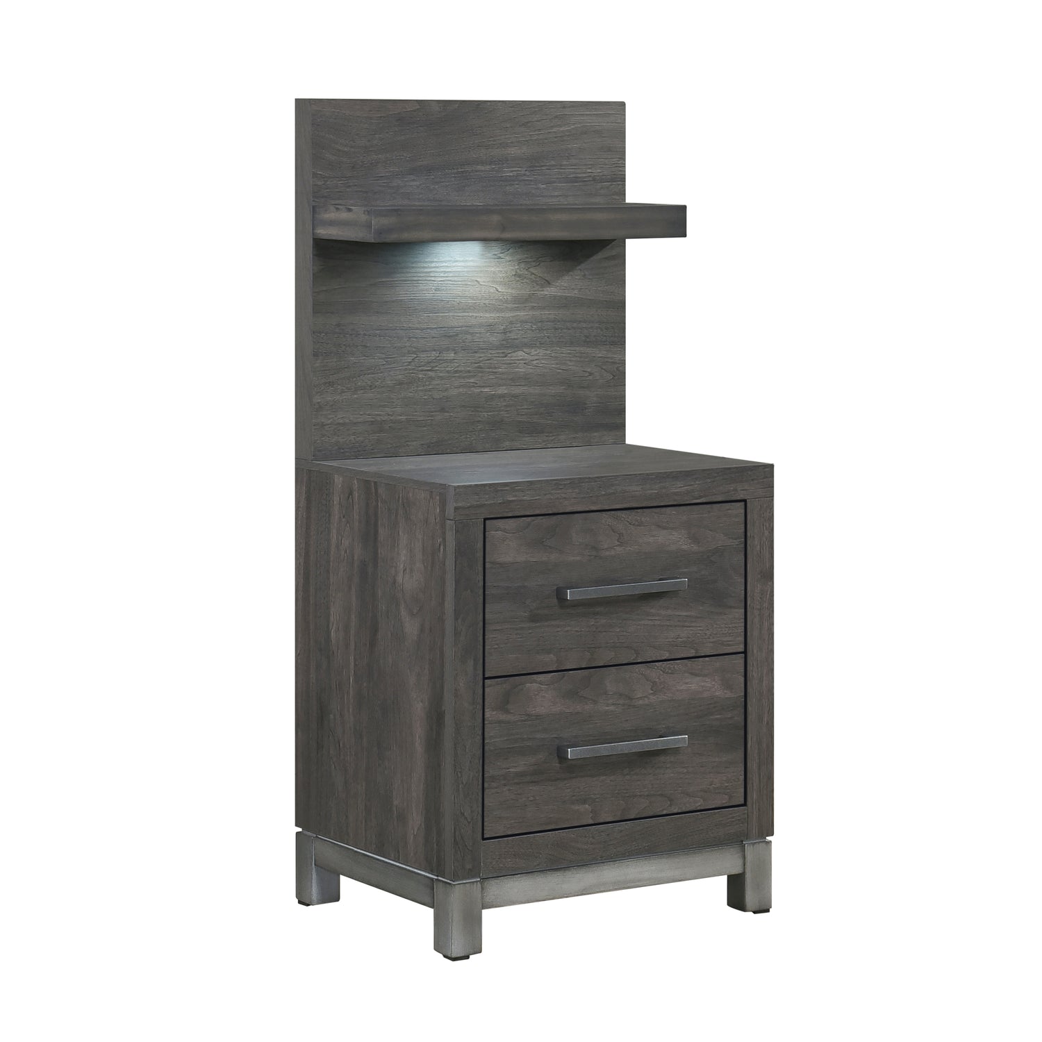 1577DG-4P* (2) Night Stand with Wall Panel - 1577DG-4P*