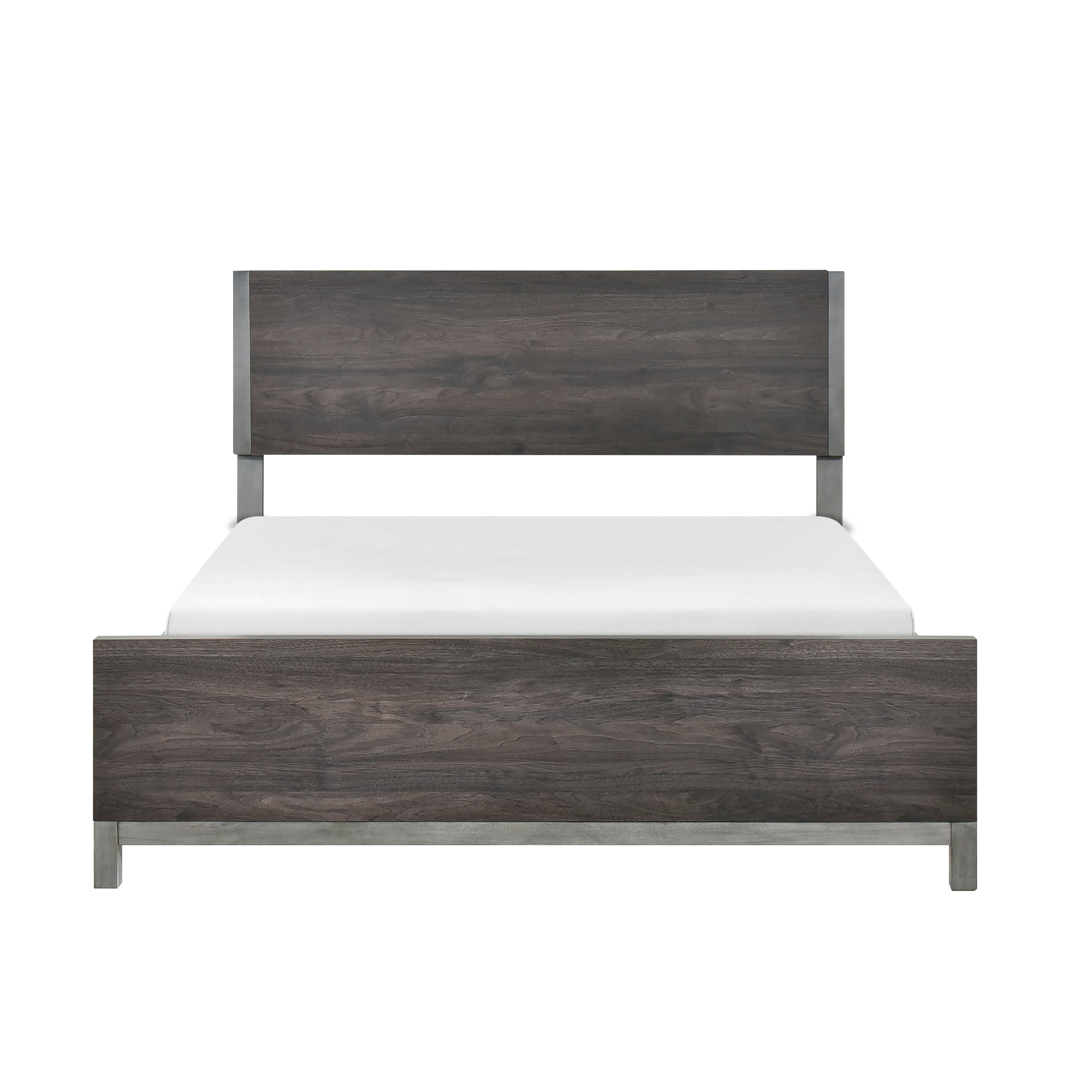 Zephyr Brownish Gray Full Panel Bed from Homelegance - Luna Furniture
