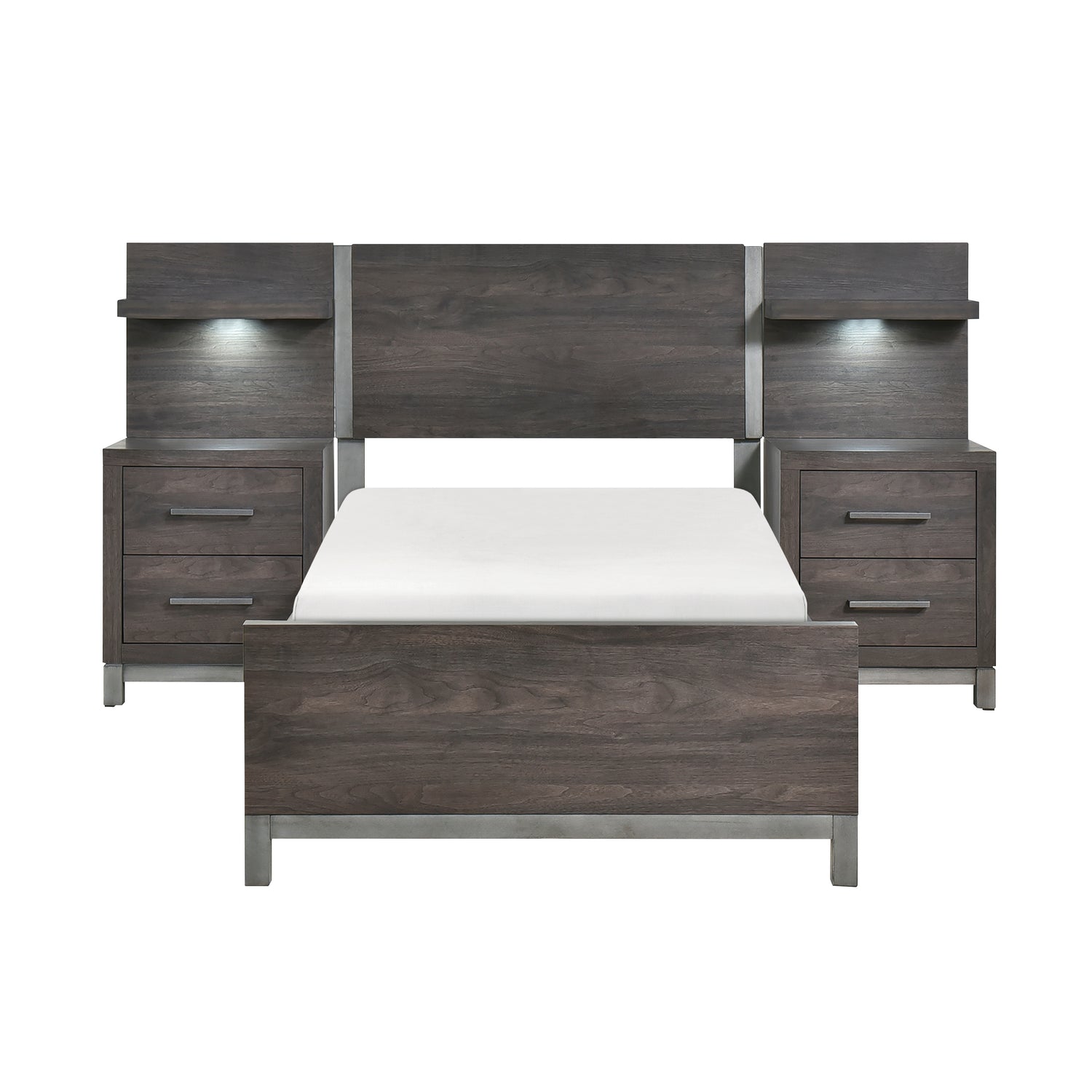 1577DGT-1*WB 5pc Set Twin Wall Bed (TB+2NS+2NS-P) - 1577DGT-1*WB