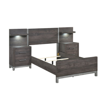 1577DGT-1*WB 5pc Set Twin Wall Bed (TB+2NS+2NS-P) - 1577DGT-1*WB