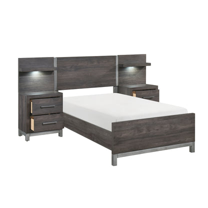 1577DGT-1*WB 5pc Set Twin Wall Bed (TB+2NS+2NS-P) - 1577DGT-1*WB