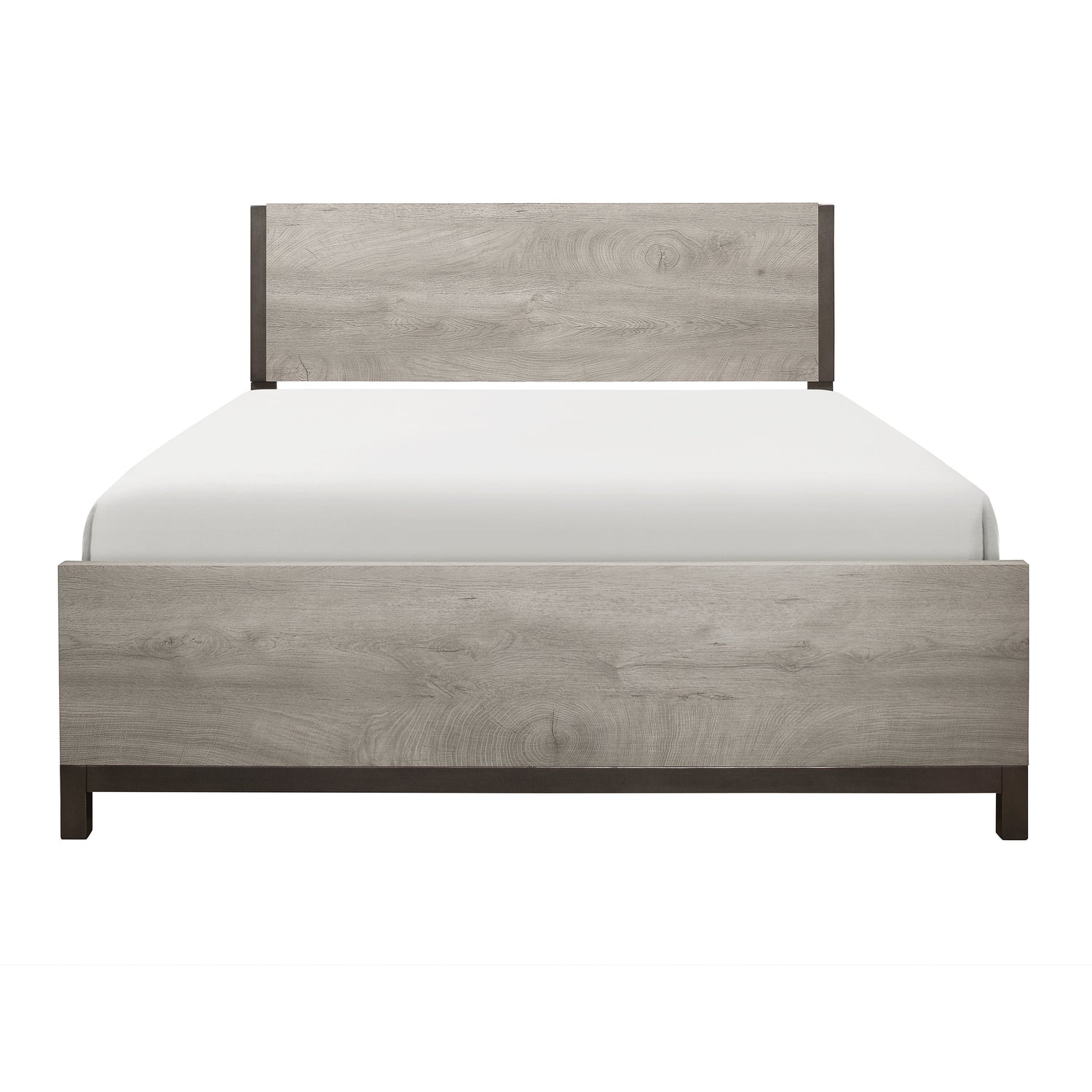 Zephyr Light Gray King Panel Bed from Homelegance - Luna Furniture