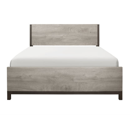 Zephyr Light Gray King Panel Bed from Homelegance - Luna Furniture