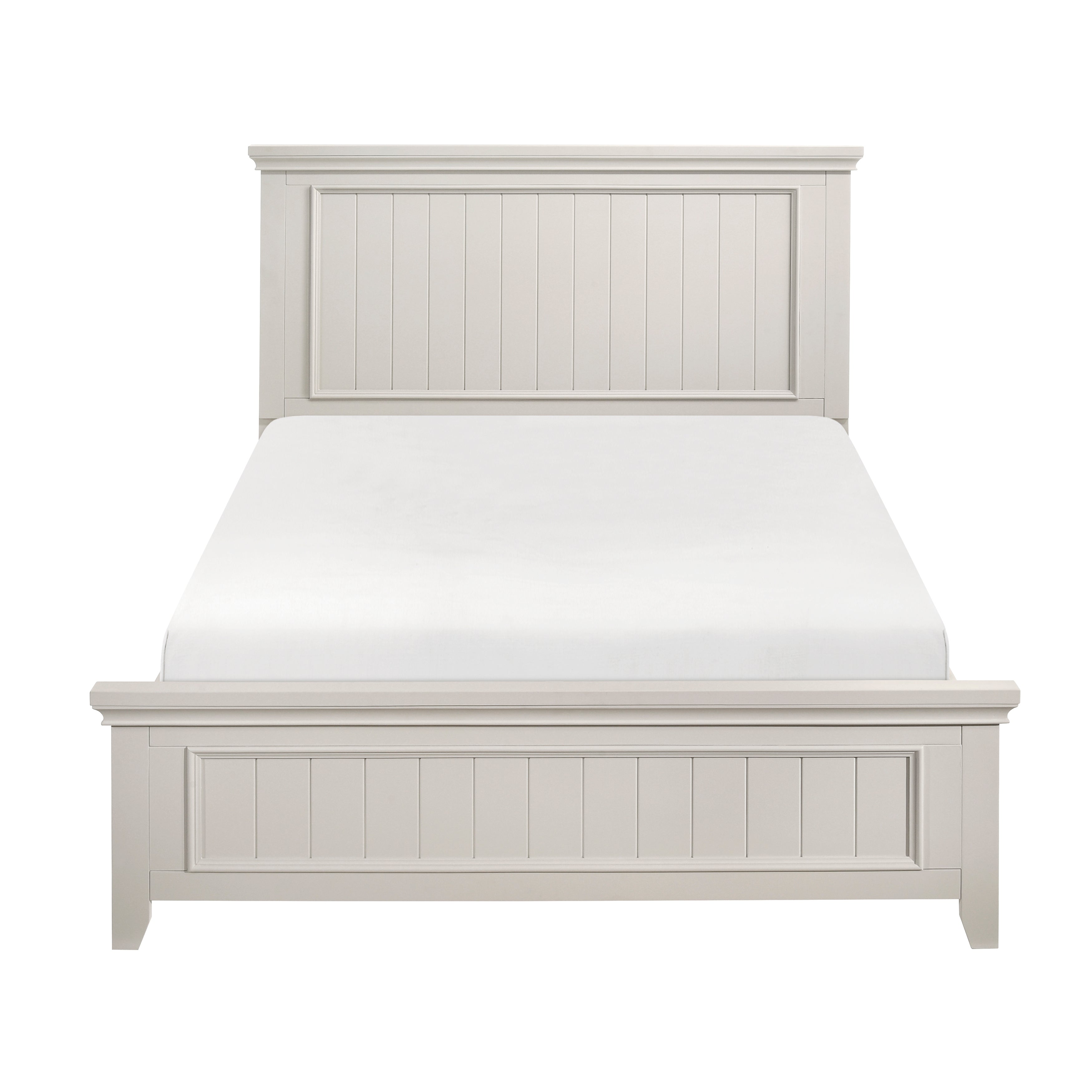 Donahue White King Panel Bed from Homelegance - Luna Furniture