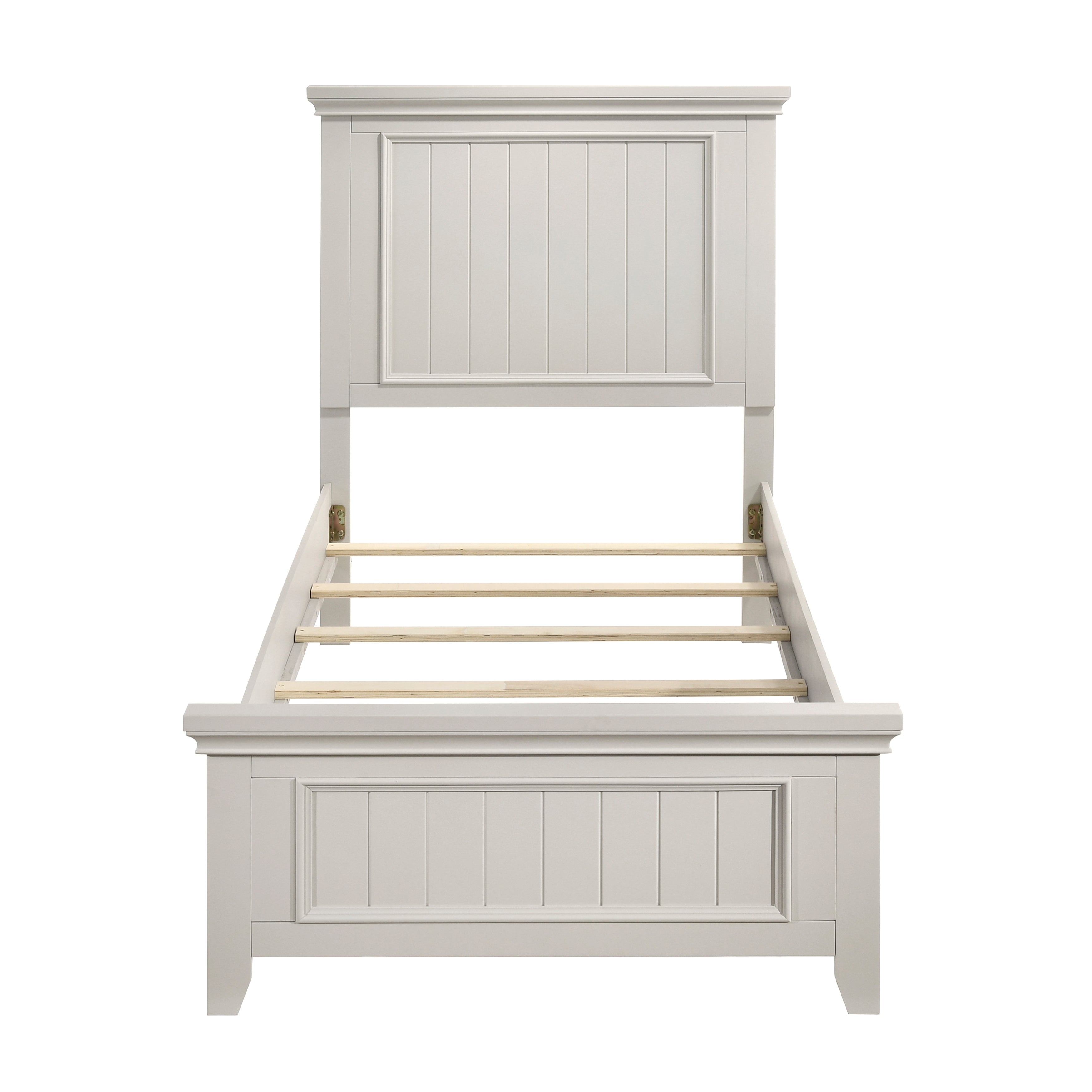 Donahue White Twin Panel Bed from Homelegance - Luna Furniture