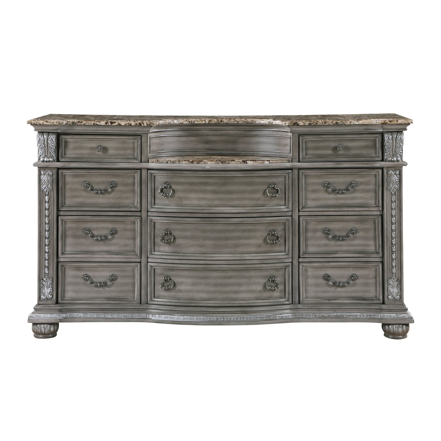 Bennington Gray Sleigh Bedroom Set from Homelegance - Luna Furniture