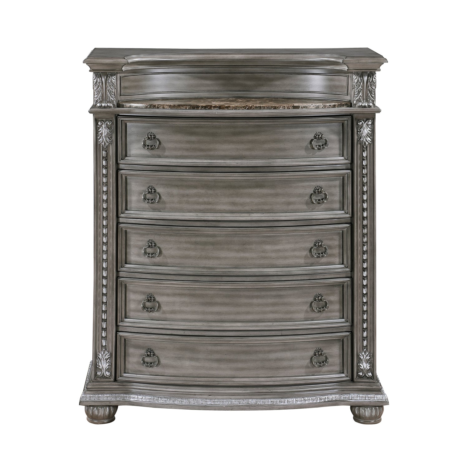 Bennington Gray Sleigh Bedroom Set from Homelegance - Luna Furniture