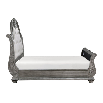 Bennington Gray Sleigh Bedroom Set from Homelegance - Luna Furniture