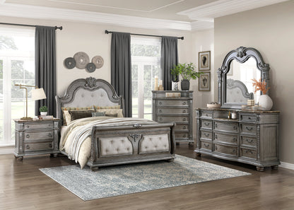 Bennington Gray King Sleigh Bed from Homelegance - Luna Furniture