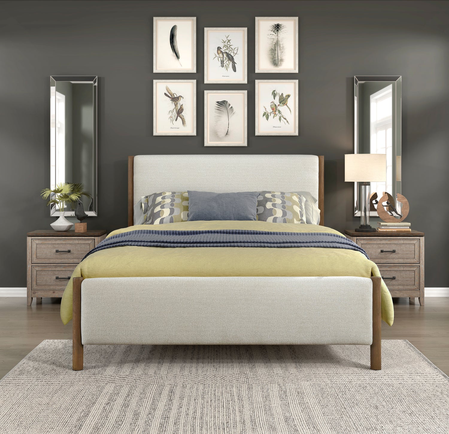 1587-1* (2) Queen Platform Bed - 1587-1*