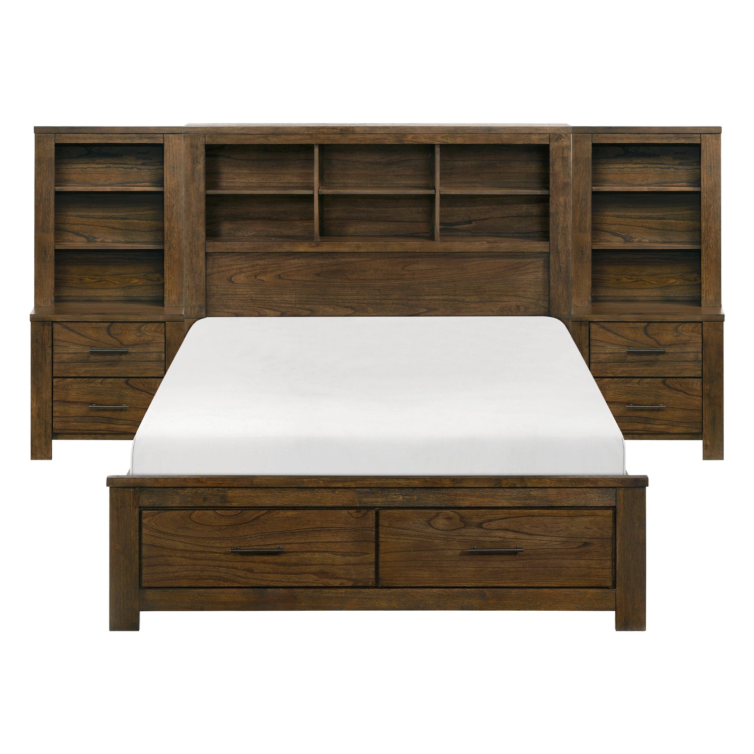 1592F-1*WB (5) 5pc Set Full Platform Wall Bed (FB+2NS+2NS-P) - 1592F-1*WB