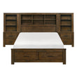 1592K-1EK*WB (5) 5pc Set Eastern King Wall Platform Bed (EKB+2NS+2NS-P) - 1592K-1EK*WB