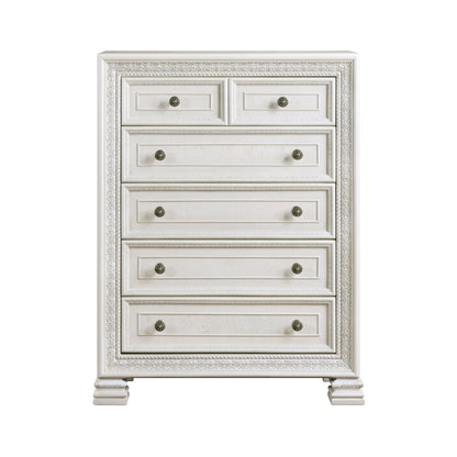 Theodora Pearl White Panel Bedroom Set from Homelegance - Luna Furniture