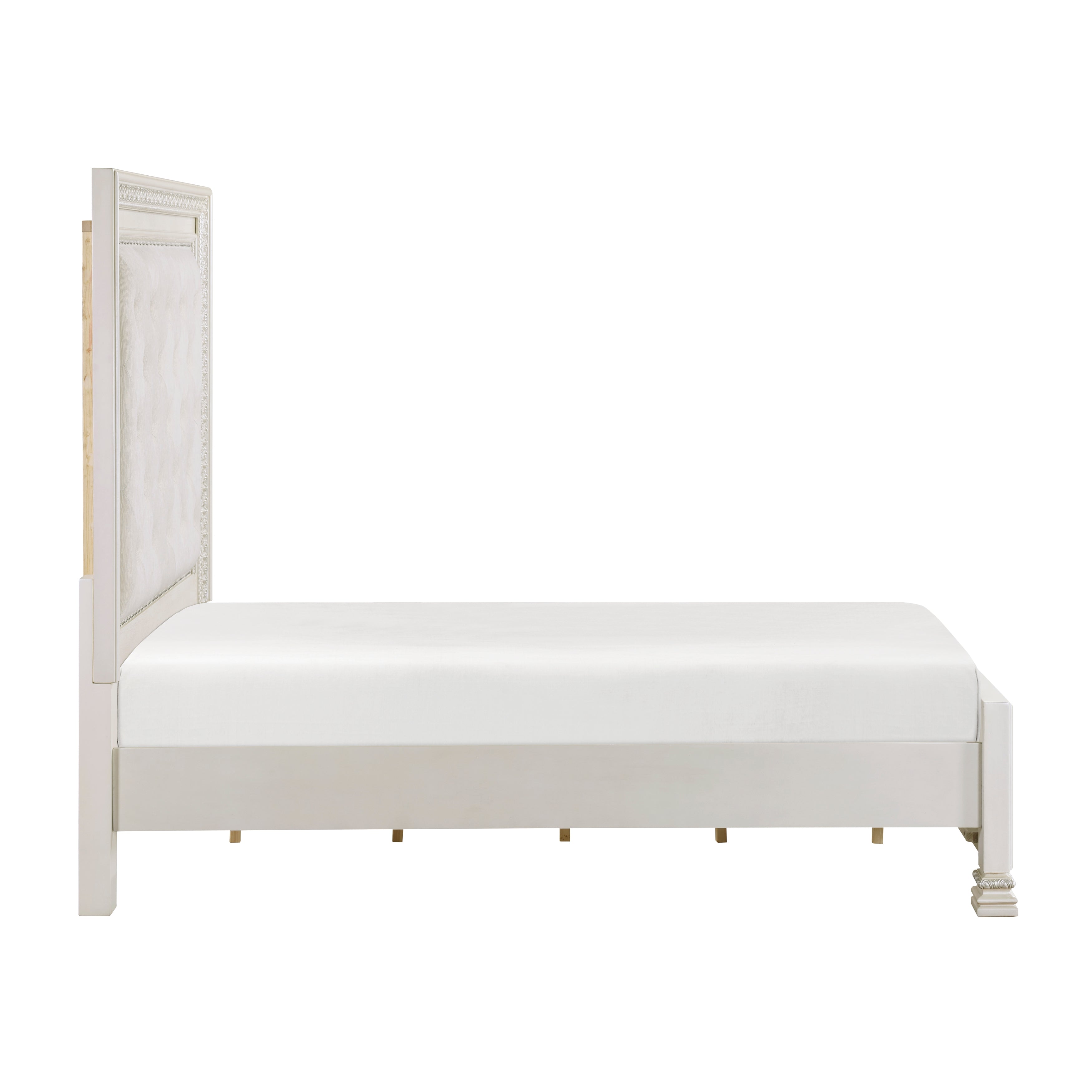 Theodora Pearl White Panel Bedroom Set from Homelegance - Luna Furniture