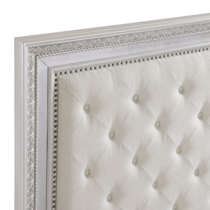 Theodora Pearl White Panel Bedroom Set from Homelegance - Luna Furniture