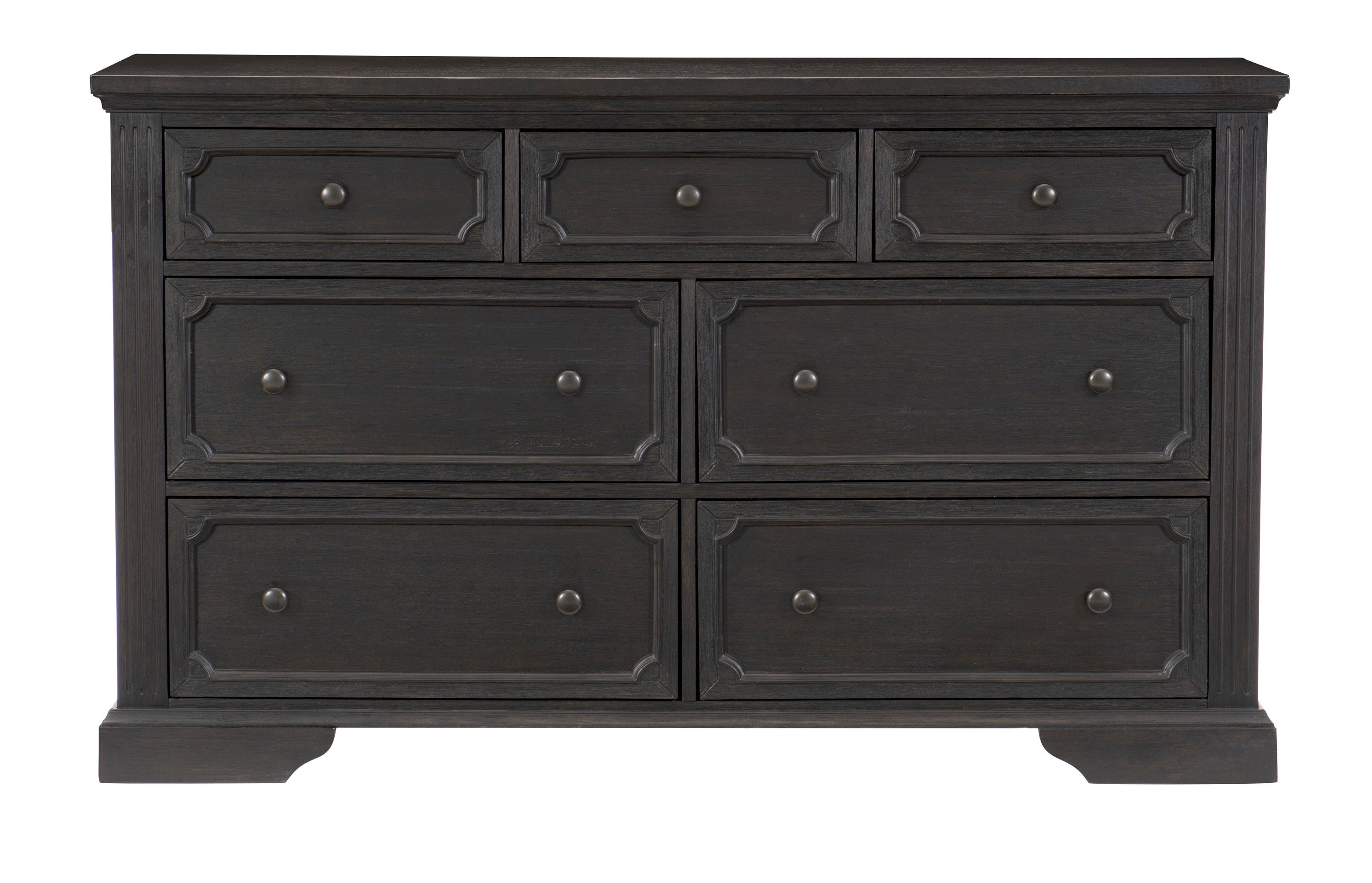 Bolingbrook Wire-Brushed Charcoal Storage Platform Bedroom Set from Homelegance - Luna Furniture