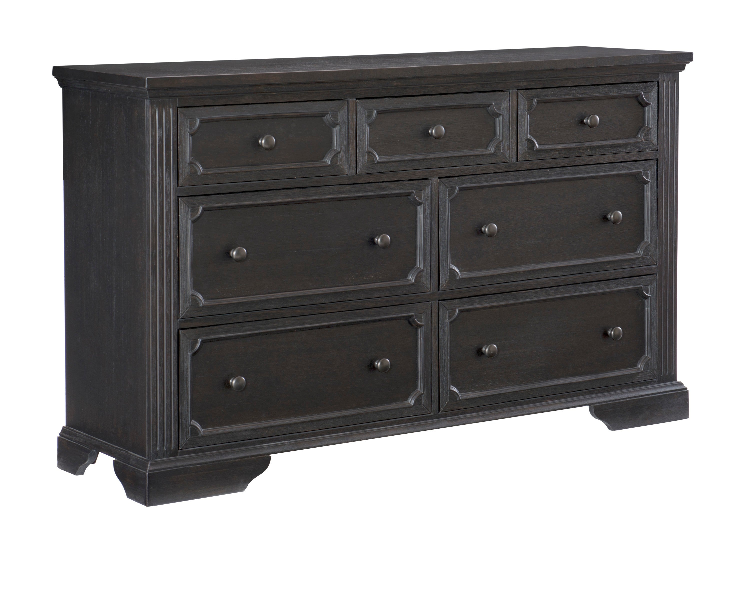 Bolingbrook Wire-Brushed Charcoal Storage Platform Bedroom Set from Homelegance - Luna Furniture