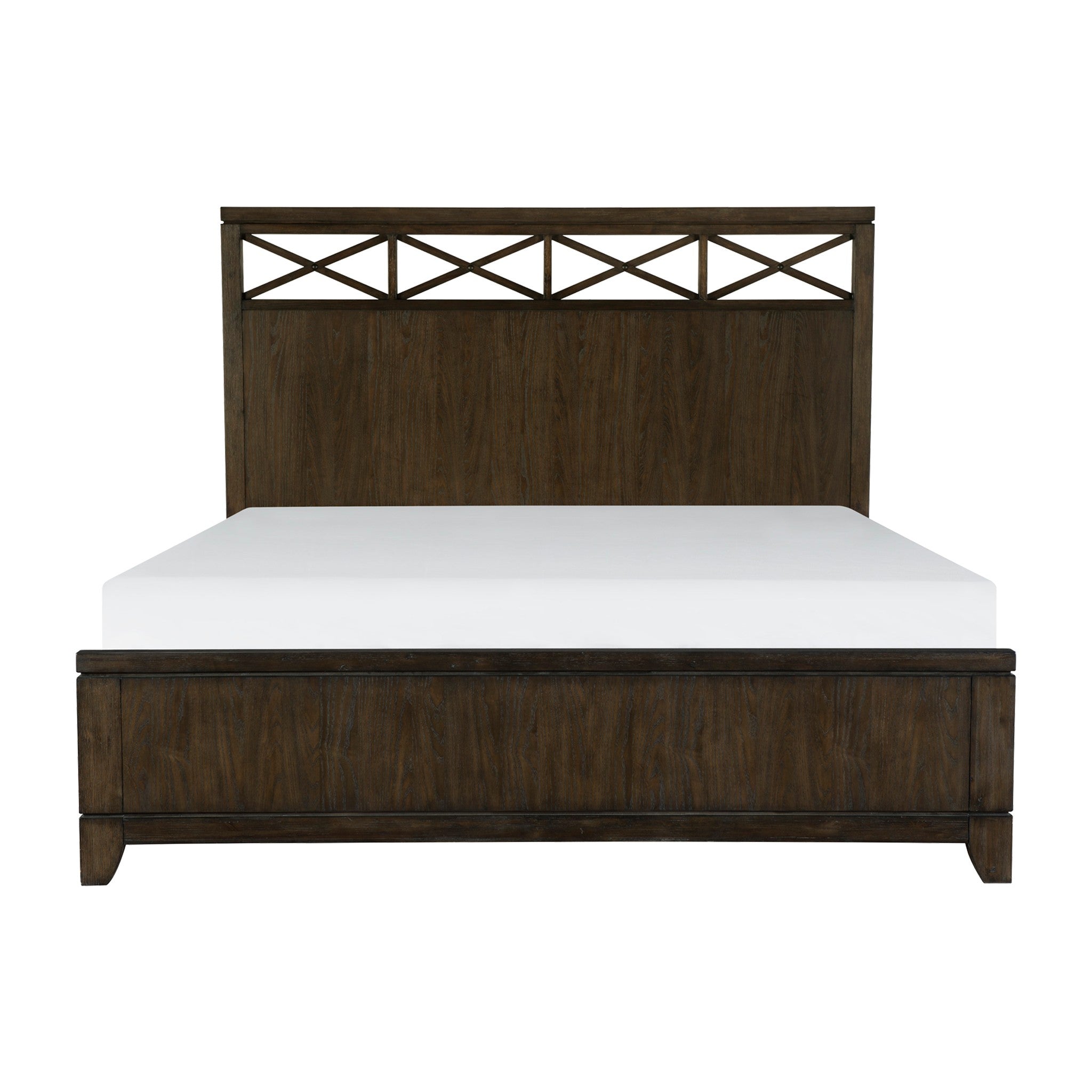 Griggs Dark Brown Queen Panel Bed from Homelegance - Luna Furniture