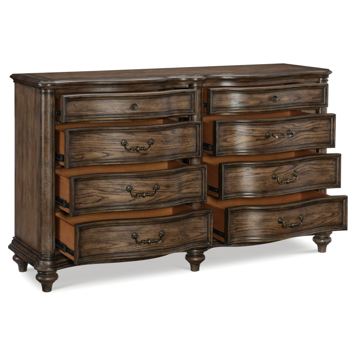 Heath Court Brown Oak Panel Bedroom Set from Homelegance - Luna Furniture