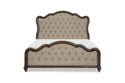 Heath Court Brown Oak King Panel Bed from Homelegance - Luna Furniture
