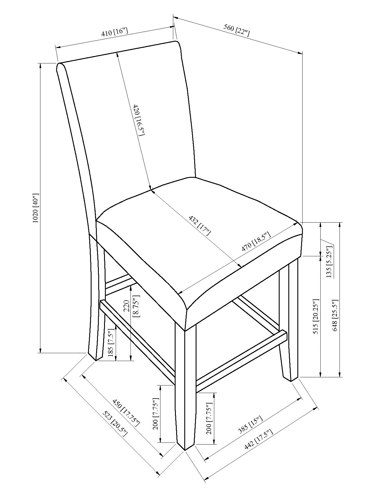 Parkside Dove Counter Height Dining Set from Crown Mark - Luna Furniture
