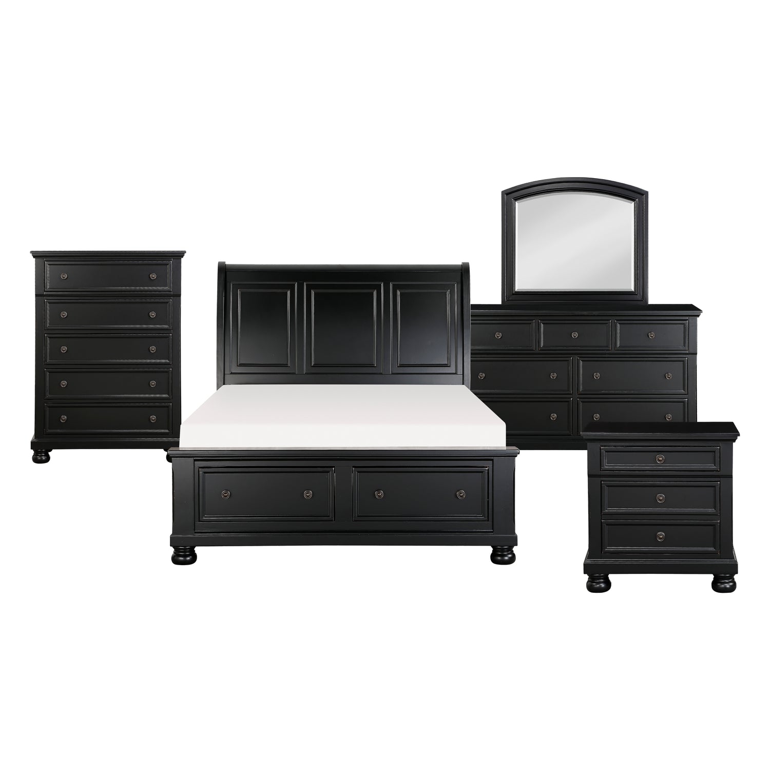 1714BK-1*9 5PC SET: 1QB,1NS,1DR,1MR,1CH - 1714BK-1*9