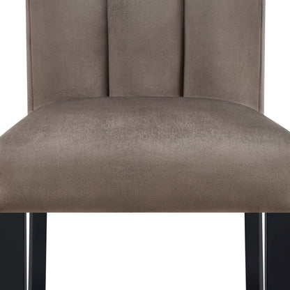Vega Black/Brown Counter Height Chair, Set of 2 from Crown Mark - Luna Furniture