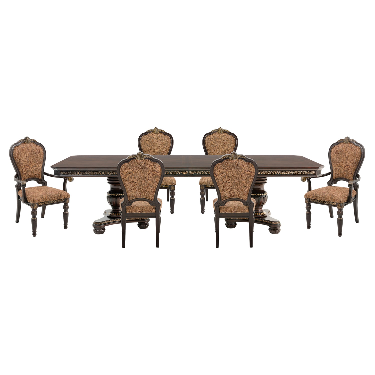 1808-112*7 7pc set (TABLE + 2 ARM + 4 SIDE CHAIRS) - 1808-112*7