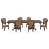 1808-112*7 7pc set (TABLE + 2 ARM + 4 SIDE CHAIRS) - 1808-112*7