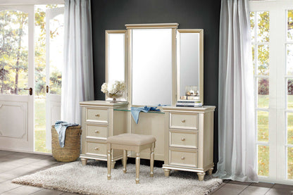 1928-15* (3)Vanity Dresser with Mirror - 1928-15* - Bien Home Furniture &amp; Electronics