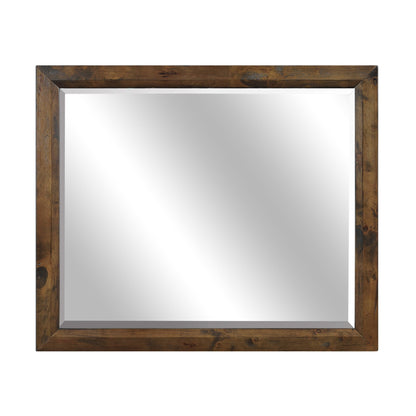 Jerrick Burnished Brown Mirror (Mirror Only) from Homelegance - Luna Furniture