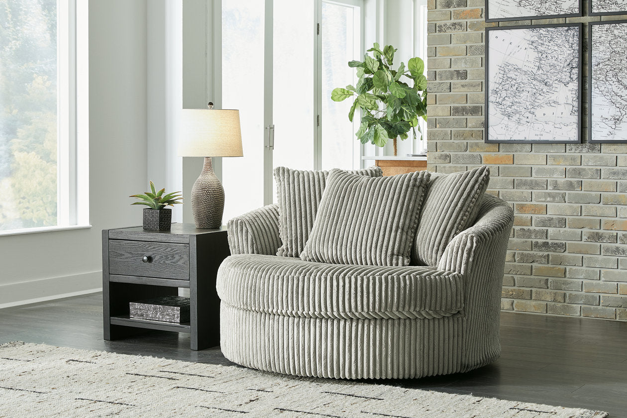 Lindyn Fog 3-Piece Sectional and Chair -  Ashley - Luna Furniture