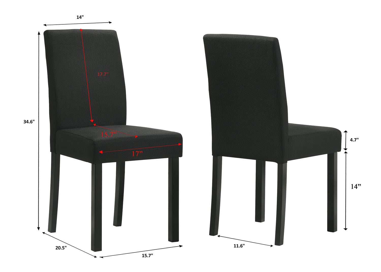 Resia Black/White Dining Set from Crown Mark - Luna Furniture
