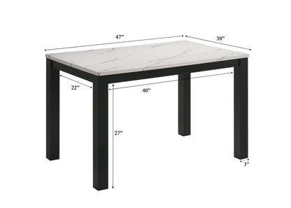 Resia Black/White Dining Set from Crown Mark - Luna Furniture