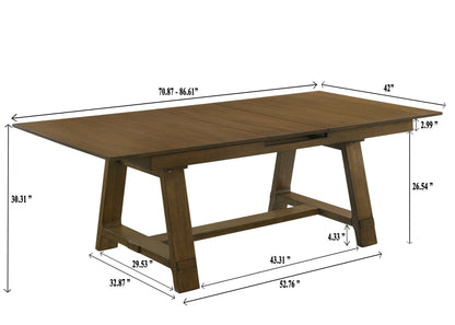 Everly Brown Dining Set from Crown Mark - Luna Furniture