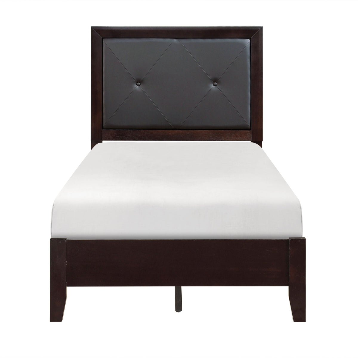 Edina Espresso Upholstered Youth Bedroom Set