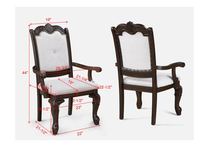 Kiera Coffee Brown Formal Extendable Dining Set from Crown Mark - Luna Furniture