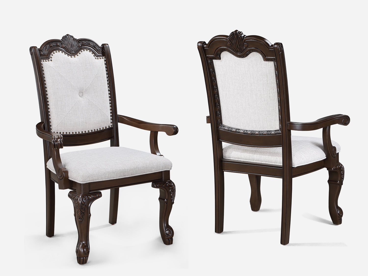 Kiera Coffee Brown Formal Extendable Dining Set from Crown Mark - Luna Furniture