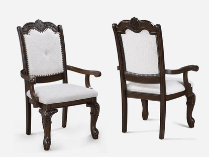 Kiera Coffee Brown Formal Extendable Dining Set from Crown Mark - Luna Furniture